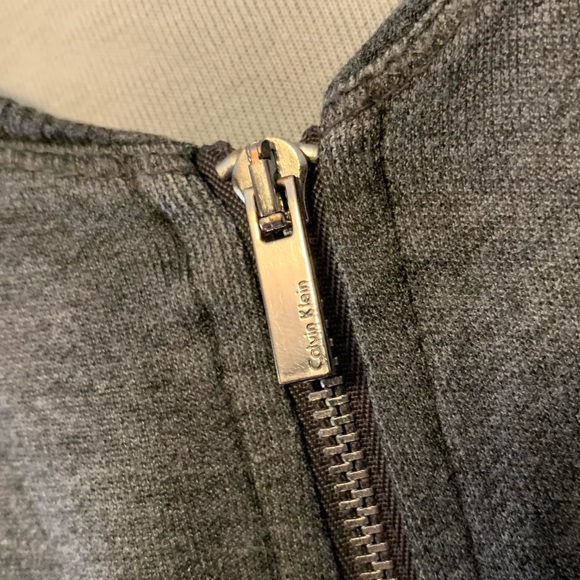 Calvin Klein thin zip up casual sweater - Picture 5 of 6